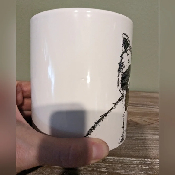 AMERICAN ATELIER Gold Accented Racoon Mug Mug - Picture 3 of 5